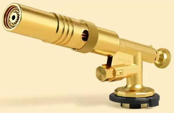 Горелка на газовый баллончик с автоподжигом и подогревом газа 1300C цельнометаллическая