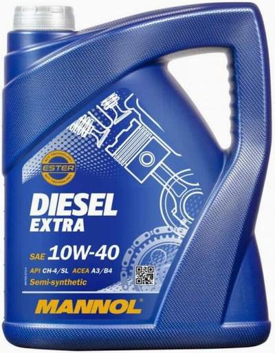 MANNOL 2790 Diesel Extra CH-4/SL 10W40 5L (B4/A3 VW505.00/502.00)