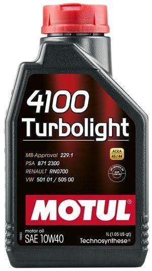MOTUL 4100 Turbolight 10W40 SN 1L (A3/B4 MB229.3/229.1H VW501.01/505.00 RN0700)