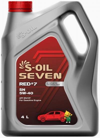 S-OIL SEVEN RED#7 5W40 SN 4L