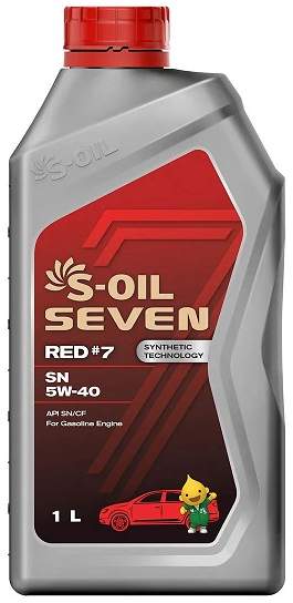 S-OIL SEVEN RED#7 5W40 SN 1L