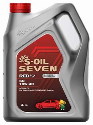 S-OIL SEVEN RED#7 10W40 SN 4L