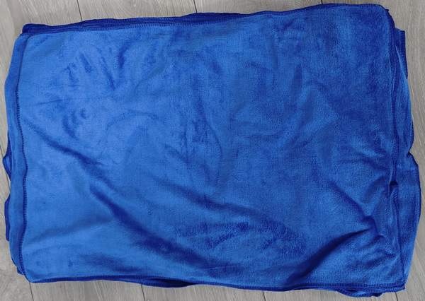 Тряпка микрофибра 40x60см 80% polyester, 20% polyamide серая/синяя