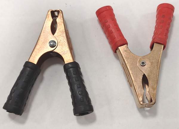 Крокодильчики прикуривателя без проводов маленькие (пара)