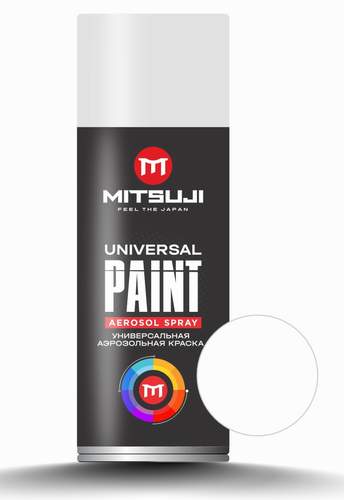 Грунтовка-аэрозоль MITSUJI Spray Paint 450 ml Primer paint White (грунтовка белая)
