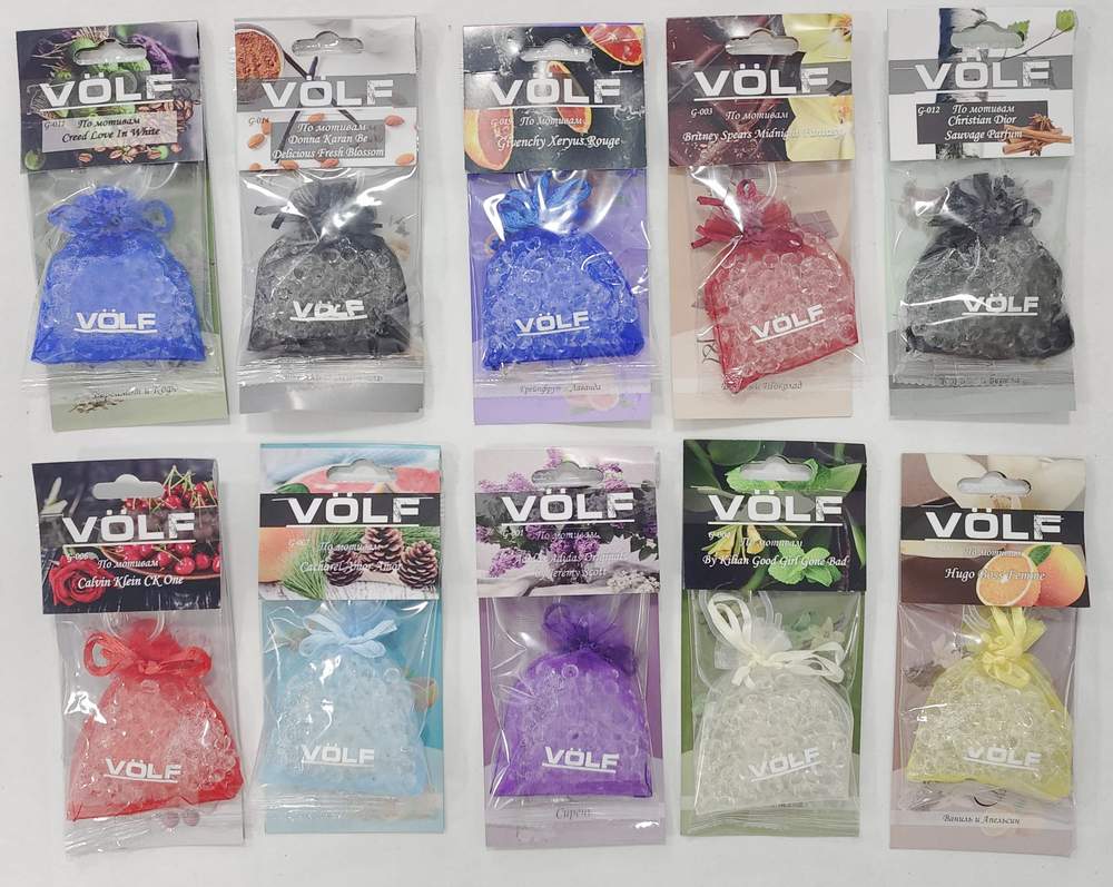Ароматизатор VOLF мешочек с гелевыми шариками (ассорти)