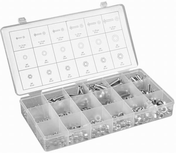 Набор гаек, винтов, шайб 420pcs (47617)