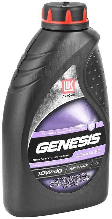ЛУКОЙЛ - GENESIS ADVANCED 10W40 SN/CF 1L (MB229.3 VW502.00/505.00)