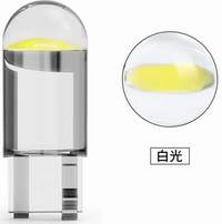 Лампа светодиодная T10 б/ц белая, прозрачный корпус, 1LED-ГЛАЗ