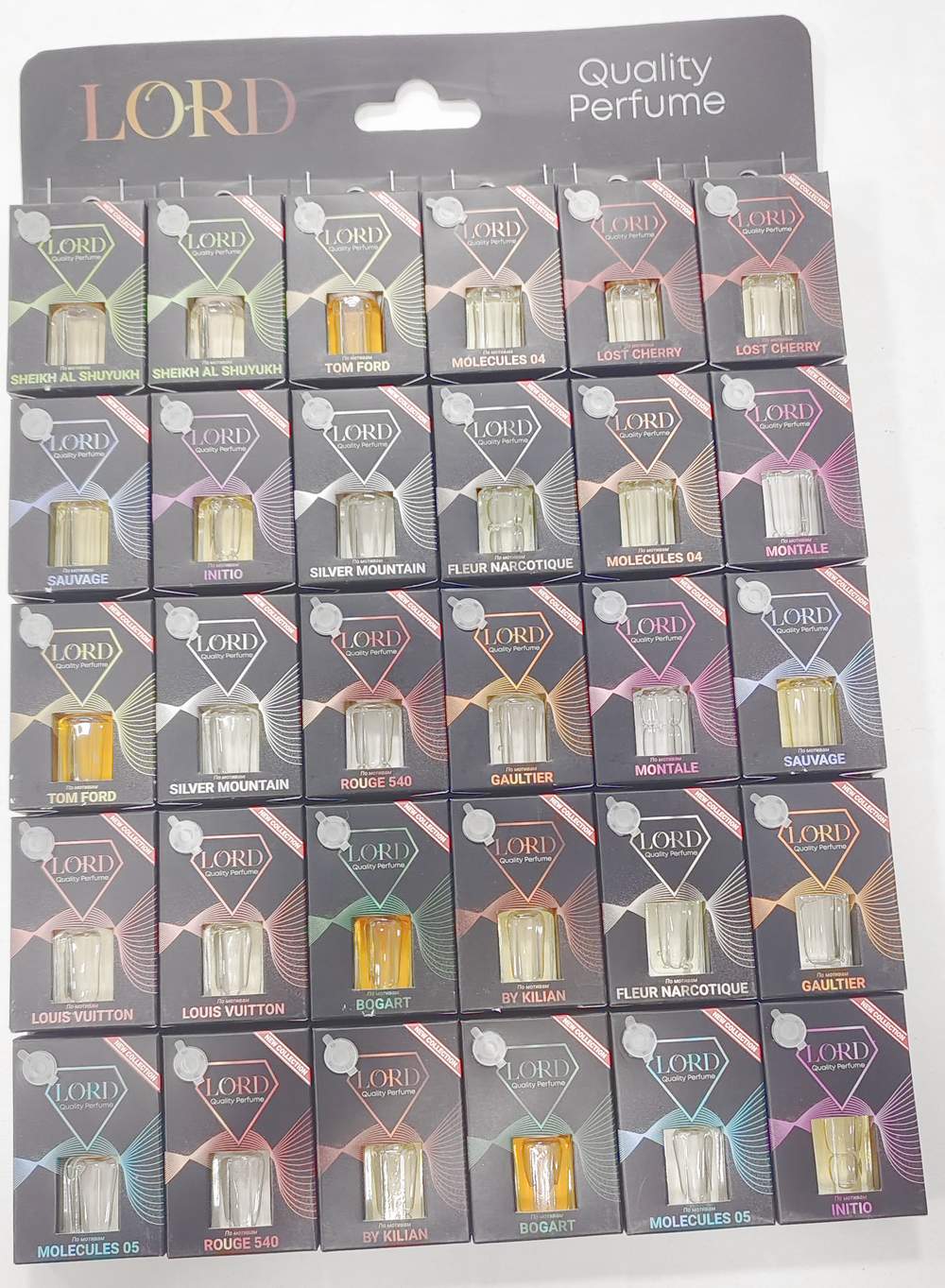 Ароматизатор LORD PARFUME ПАРФЮМ флакончик (ассорти с листа 30шт)