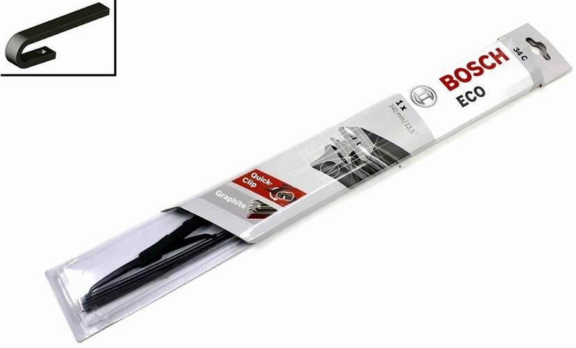 Щетка стеклоочистителя каркасная - дворник BOSCH ECO 340mm/13.5