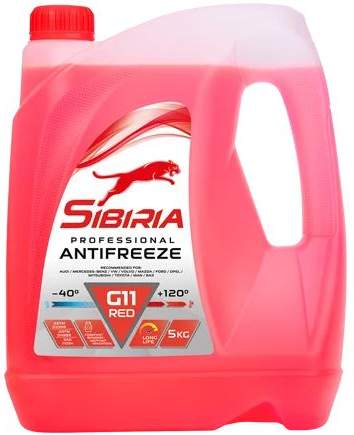 Антифриз красный 5кг (SIBIRIA -40)