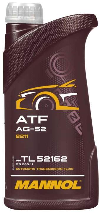 MANNOL 8211 ATF AG52 1L (ГУР, АКПП, желтое)