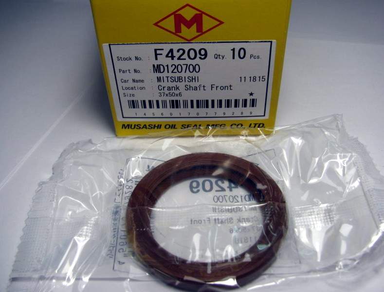 Сальник коленвала передний 37-50-6 RM MMC Pajero 3.0 90- 6G72-6G74, Delica, L200, L300